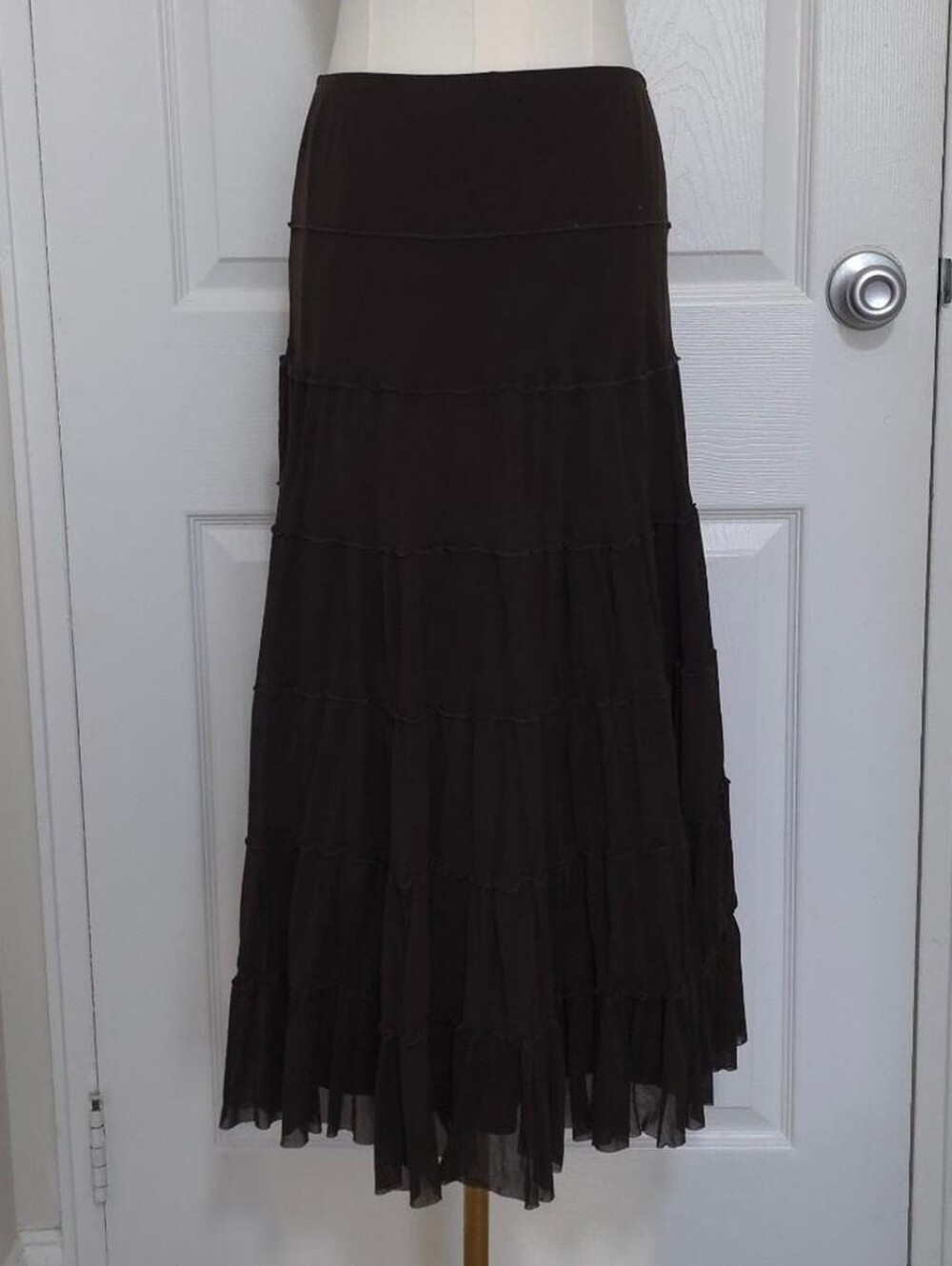♡ Brown Tulle Maxi Skirt ♡